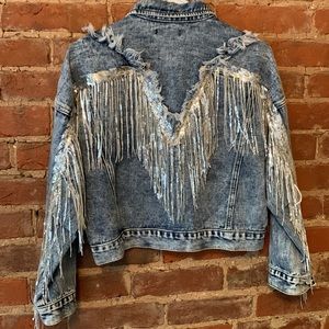Shein Distressed Jean Jacket